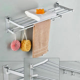 Wall-Mounted Space Aluminum Bathroom Storage Rack