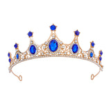 FORSEVEN Crystal Tiaras Birthday Crown for Women Wedding Rhinestones Princess Party Headbands Hair Accessories for Women and Girls