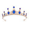 FORSEVEN Crystal Tiaras Birthday Crown for Women Wedding Rhinestones Princess Party Headbands Hair Accessories for Women and Girls