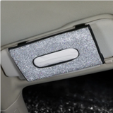 Crystal Car Visor Tissue Box