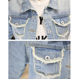 Short Denim Jacket, Fashionable Cartoon Outerwear