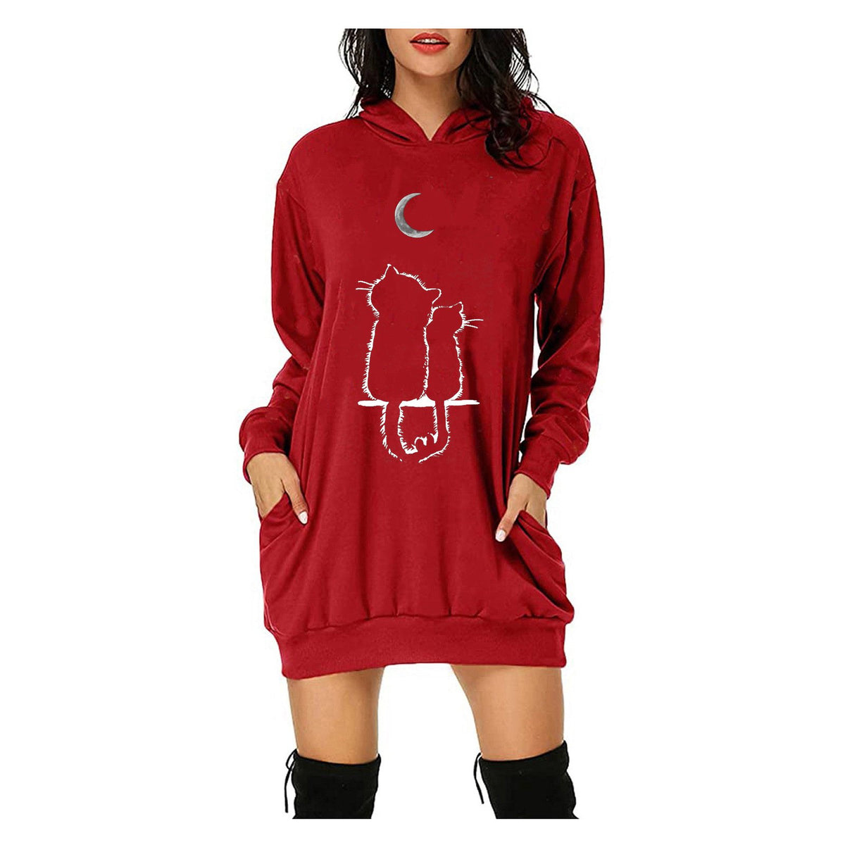 Loose Hooded Sweater Jacket for Women - Spring & Autumn
