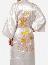 Embroidered Men's Nightgown for Home Wear