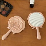 Mini Rose Flower Makeup Mirror for Students