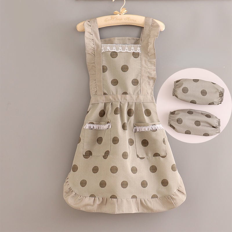 Cute Printed Kitchen Apron for Home Use