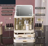 Lighted Mirror Makeup Storage Box