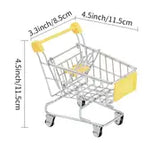 Mini Shopping Cart Trolley for Storage and Decoration