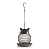 Modern Metal Cat Bird Feeder Home Decor Gift