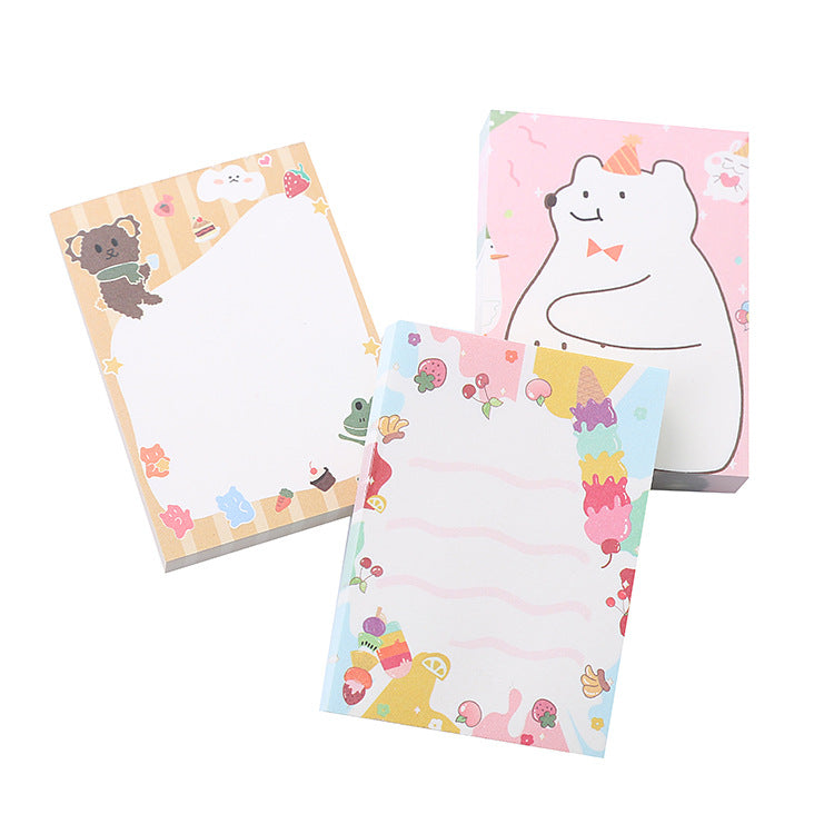 Cute Cartoon Bear Note Paper - Creative Stationery