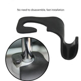 4pcs Car Seat Headrest Hook Hanger Organizer (Black)