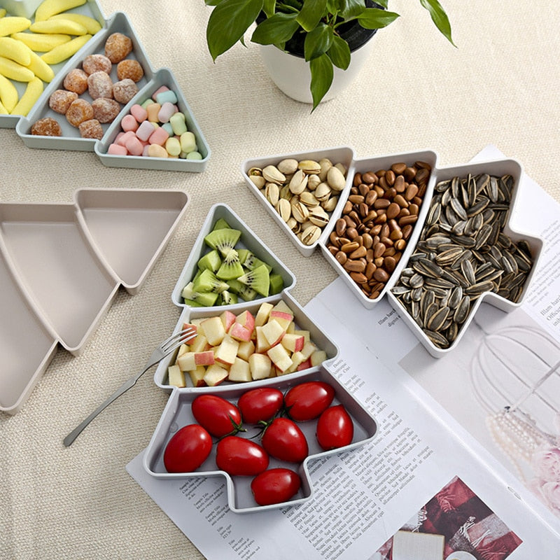 Creative Plastic Snack Tray for Home Use