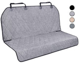 VIVAGLORY Dog Seat Covers Dog Backseat Cover Pet Bench Protectors with Anti-Slip Backing Back Seats Cover Rear Seat Covers Car Seat Cover for Dogs Heather Black 46" L * 56" W