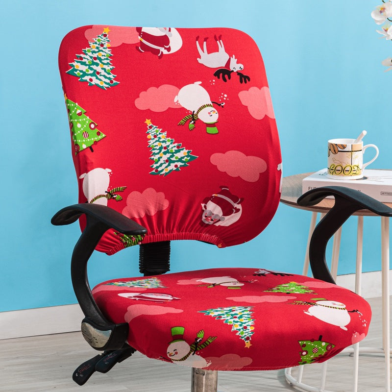 Simple Stretchable Office Chair Cover Set