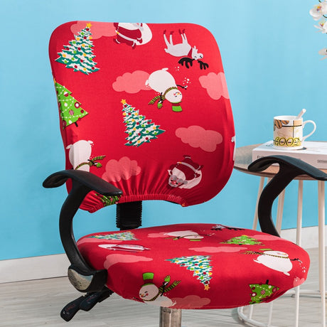 Simple Stretchable Office Chair Cover Set