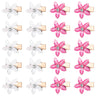 ELANE 20 PCS Small Flower Hair Clips for WomenMini Hair Clips for Girls Mini Hair Clips for Women Small Hair Clips for GirlsFlower Hair Clips for Girls(light pink+white)