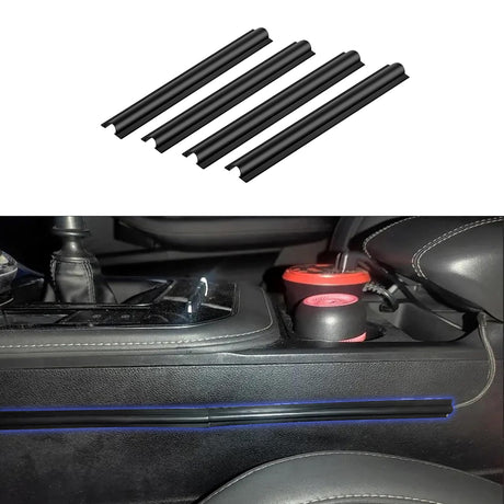 RGOAANC 4PCS Car Wire Sleeve Car Concealed Wire Sleeve Self-Adhesive Tubing Cable Hidden Protector Car Accessories Automotive Power Cord Cover PVC Cable Sleeve for USB Audio and Video Line