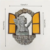 Small Dragon Resin Wall Decor for Home Decoration