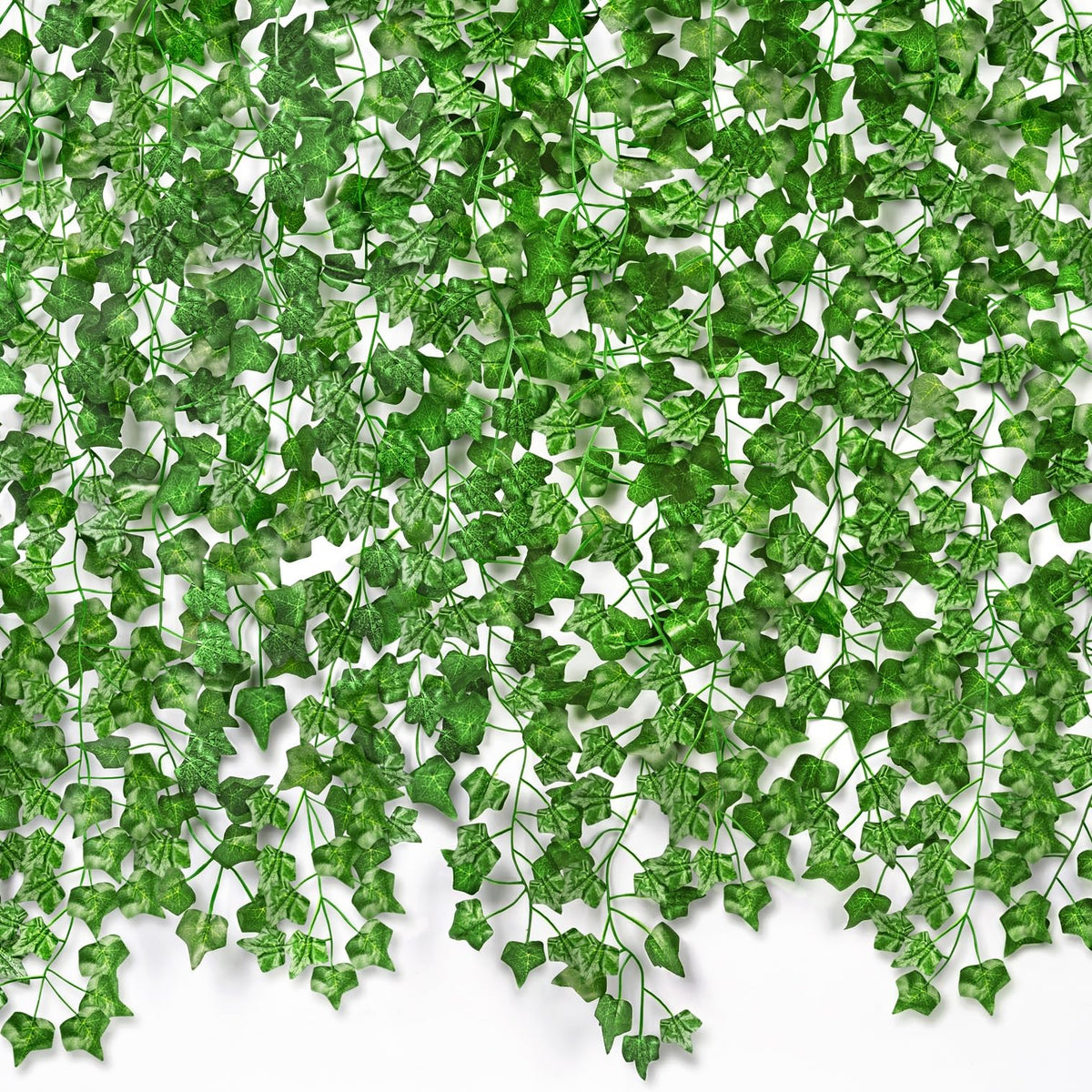 CQURE 84 Pack 588Ft Artificial Ivy Garland Fake Vines UV Resistant Greenery Leaves Fake Plants Hanging Aesthetic Vines for Home Bedroom Party Garden Wall Room Decor