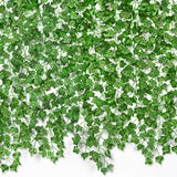 CQURE 84 Pack 588Ft Artificial Ivy Garland Fake Vines UV Resistant Greenery Leaves Fake Plants Hanging Aesthetic Vines for Home Bedroom Party Garden Wall Room Decor
