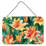 Lilies in Watercolor Wall or Door Hanging Prints