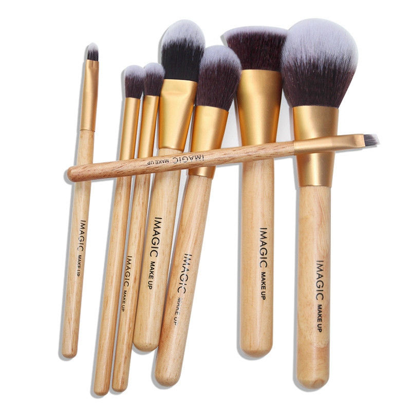 8-Piece Multi-Purpose Makeup Brush Set – Foundation, Blush, Powder, Eyeshadow & More