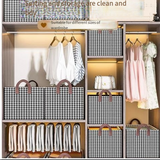 Checkered Pants Storage Box - Foldable Drawer Organizer