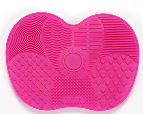 Silicone Brush Cleaning Mat - Small Apple Design