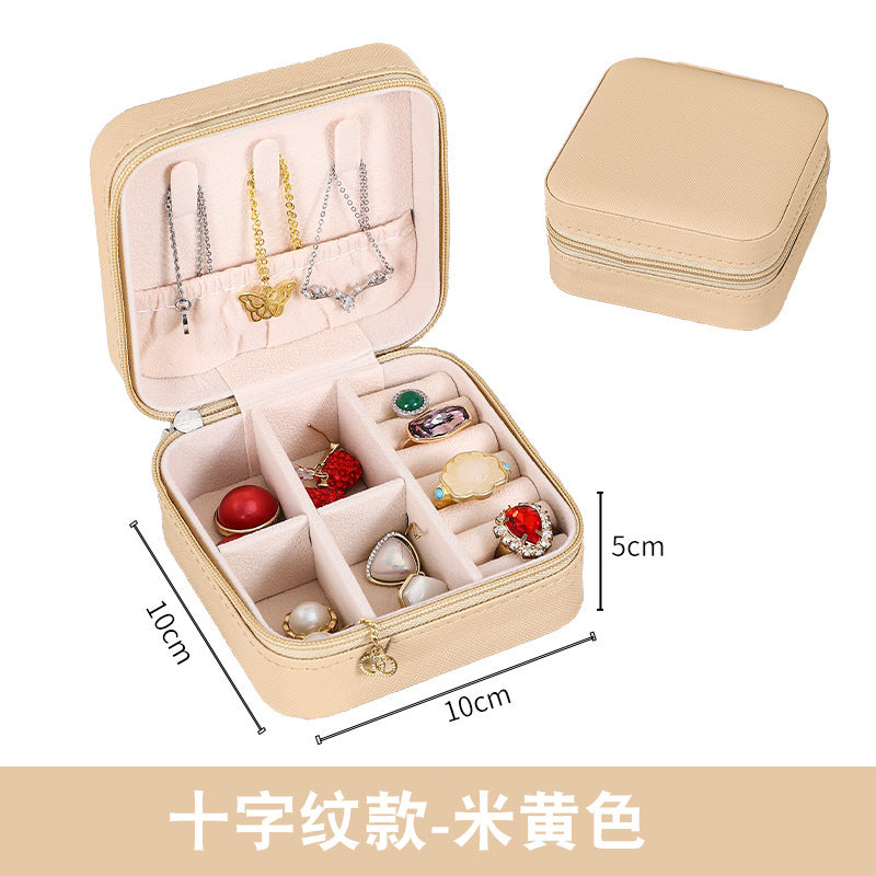 Compact Jewelry Organizer Box for Travel and Storage