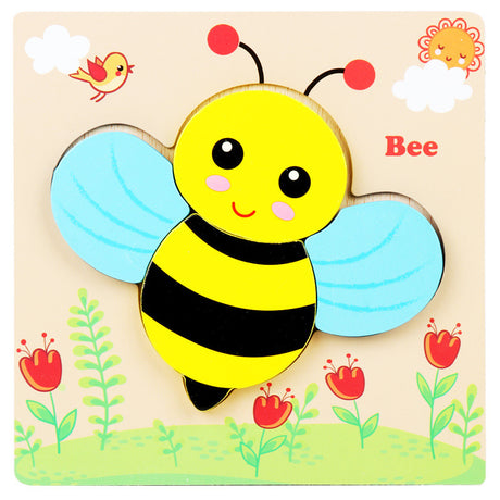 3D Wooden Puzzle Educational Toy for Kids (Wholesale)