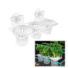 MANOPAWS Upgrade Acrylic Aquarium Plant Holder Hanging Aquatic Plant HolderAdjustable Suction Cup Fish Tank Plant Pot for Hanging Plant Cultivation and Aquarium Decor
