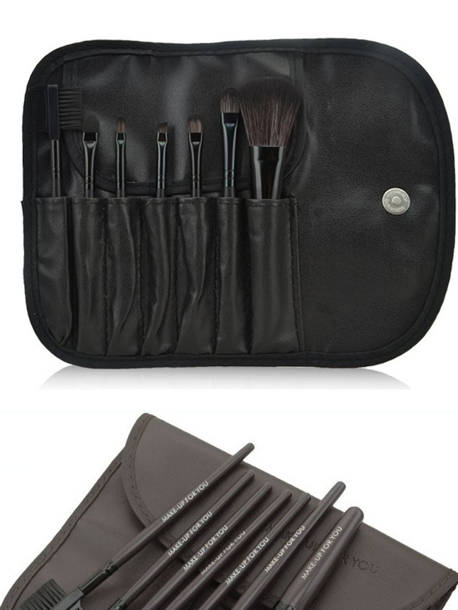 7-Piece Makeup Brush Set with Premium Brush Bag
