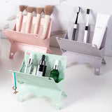 Foldable Desktop Organizer Rack for Bathroom Storage