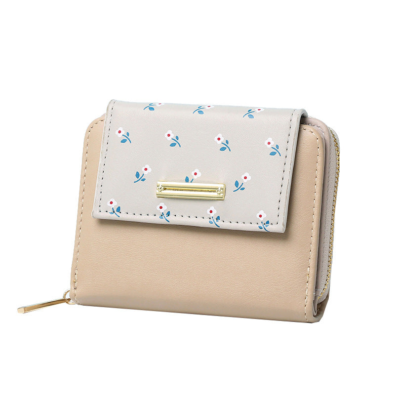 Senlina 2024 New Women's Short Zipper Wallet, Cartoon Design