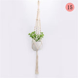 Handwoven Cotton Rope Hanging Planter Basket
