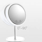 3-in-1 LED Makeup Mirror with Fan and Light