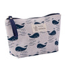 Portable Canvas Cosmetic Bag for Women - Makeup & Toiletries