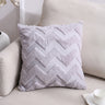 Plush Geometric Throw Pillow Cover for Home Decor