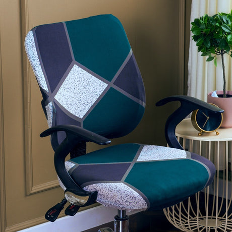 Simple Stretchable Office Chair Cover Set