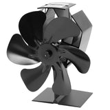 whicow Wood Stove Fan for Buddy Heater Wood Stove Fan Heat Powered Thermal Fireplace Fan Woodstove with Bracket Fixed on Propane Space Heater/Mr. heater Camping Outdoor/Indoor Use