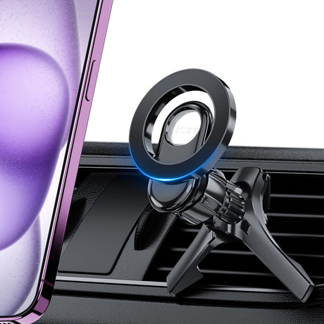 JCZT Car Phone Holder for Car Vent for Magsafe Car Mount Magnetic Car Phone Mount Phone Mount for Car Android Air Vent Phone Holder Car Compatible with iPhone 16 15 14 13 Pro Max Plus