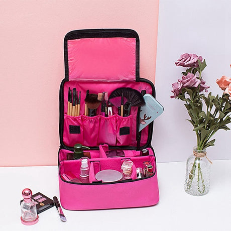 Large Capacity Portable Makeup Organizer Bag for Travel