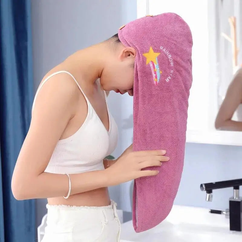 Microfiber Hair Drying Cap for Quick Drying (1pc)