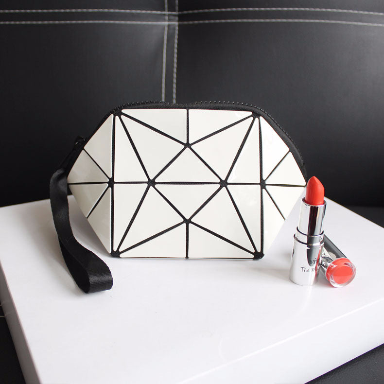 Irregular Semicircular Cosmetic Bag in Unique Colors