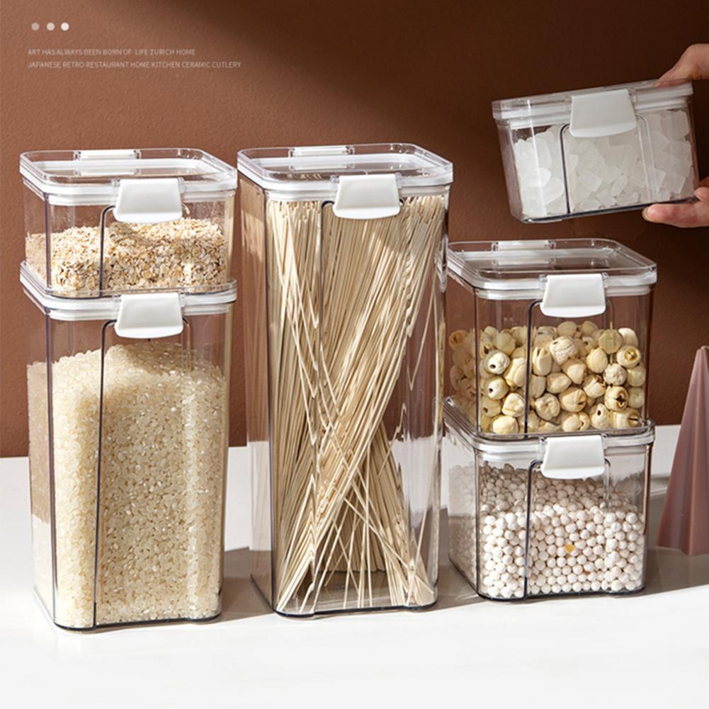 Leak-proof Transparent Rice Storage Jar 460ml