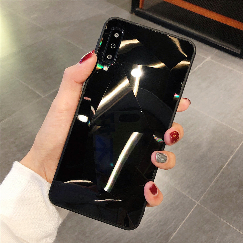 Diamond Rhombus Pattern Mirror Phone Case