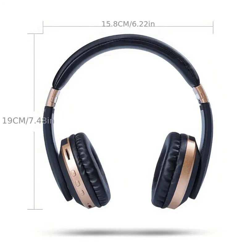 Wireless BT Headphones with Microphone for Gaming
