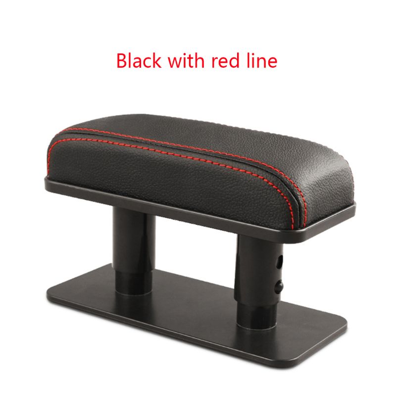 Universal Leather Armrest Pad for Car with Adjustable Height