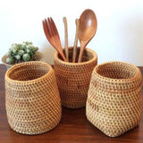Handmade Rattan Storage Boxes for Cosmetics and Decor