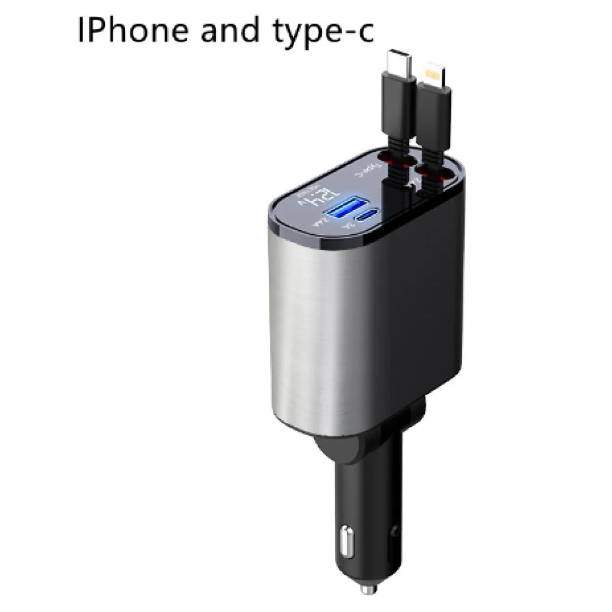 Retractable Metal Car Charger