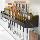 Wall-Mounted Multifunctional Kitchen Storage Rack